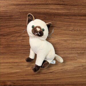Sugarloaf Creations Siamese kitty Cat Plush stuffed animal Toy 3+ Realistic 7"